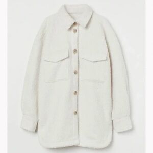H&M Cream Teddy Jacket